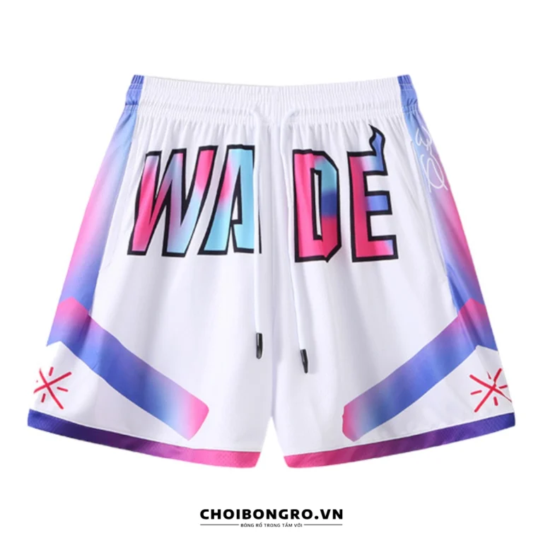 Quần
  Shorts bóng rổ 7033 - Wade trắng tím xanh