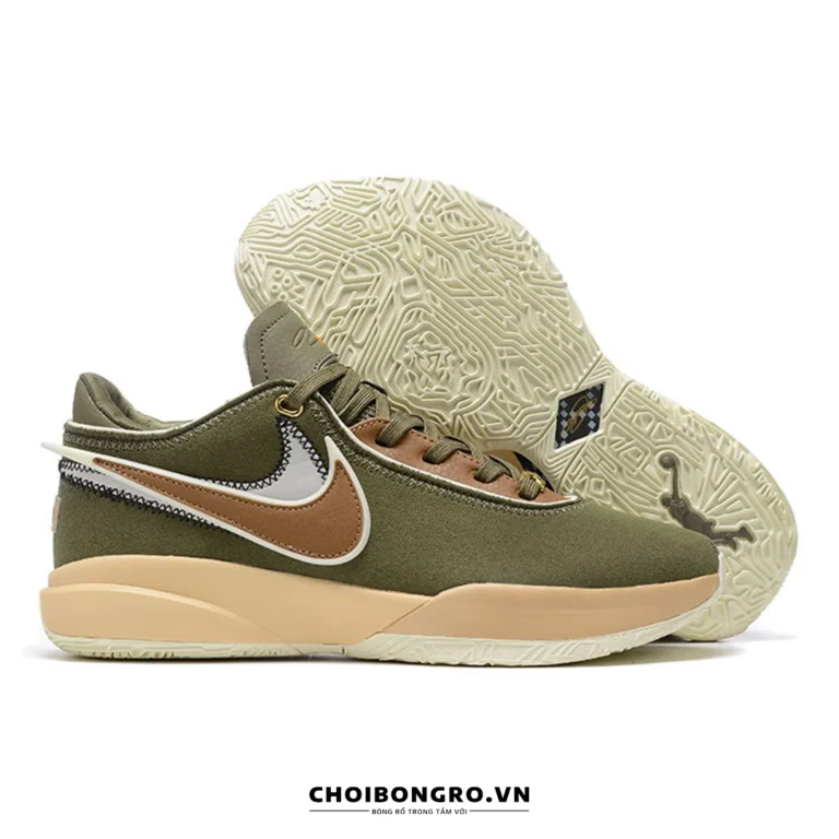 Giày
  bóng rổ replica Nike LeBron 20 'Olive Green' DV1190-901 - Xanh Olive - Hình ảnh 4