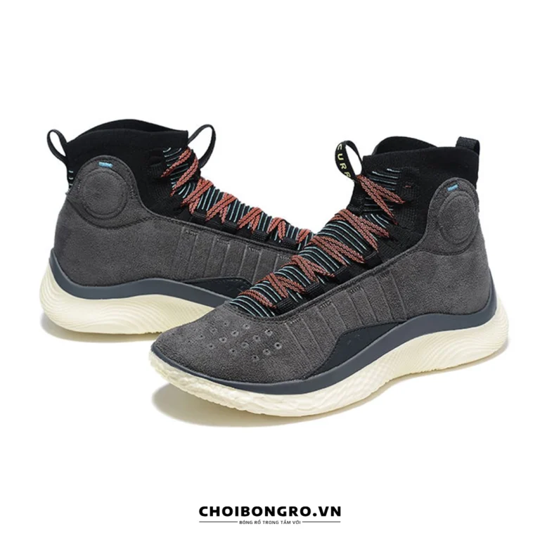 replica UA Curry 4 Flotro - Ghi
  đen - Hình ảnh 5