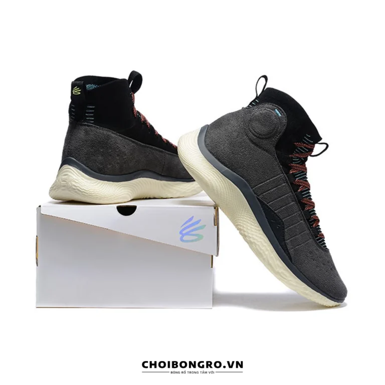 replica UA Curry 4 Flotro - Ghi
  đen - Hình ảnh 6