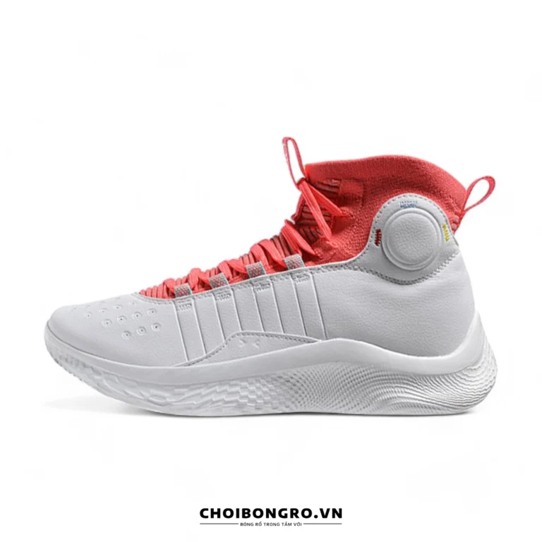 Giày
  bóng rổ replica UA Curry 4 Flotro - Trắng đỏ
