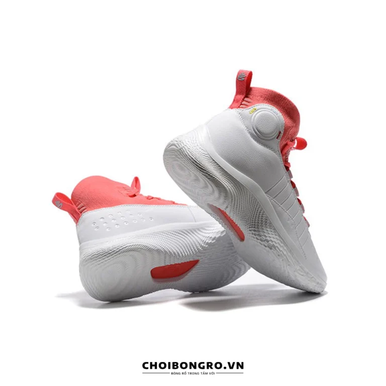 Giày
  bóng rổ replica UA Curry 4 Flotro - Trắng đỏ - Hình ảnh 2