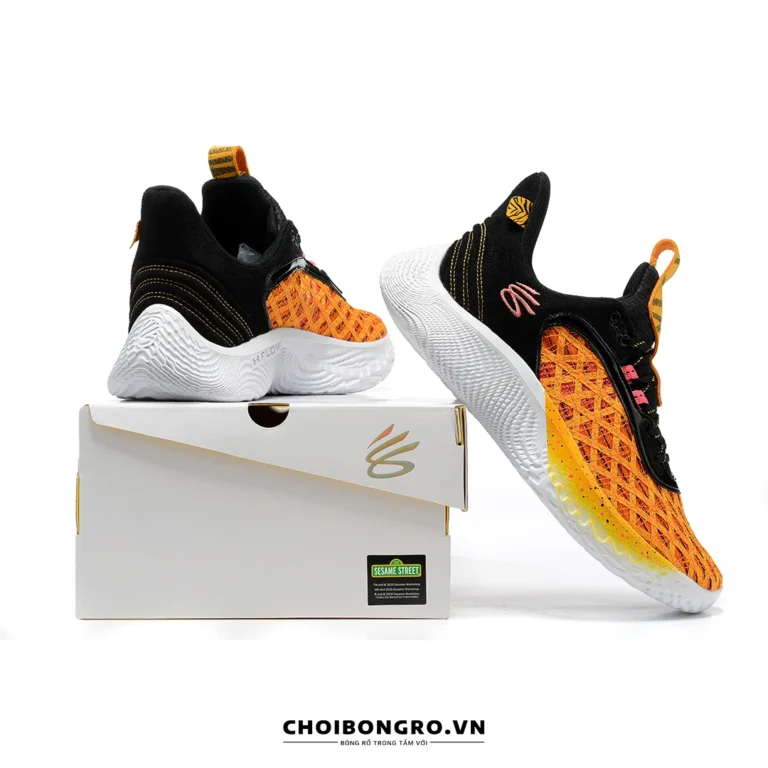 replica UA Curry Flow 9 'Beyond
  The Stripe' 3024249-003 - Vàng đen - Hình ảnh 4