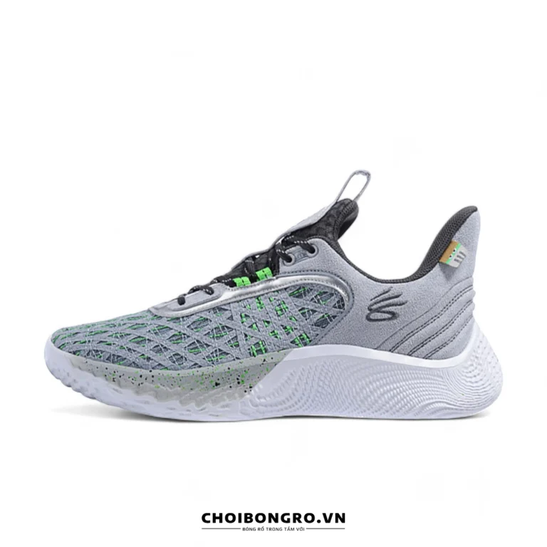 Giày
  bóng rổ replica UA Curry Flow 9 'Street Pack' 3024248-102 - Ghi xanh