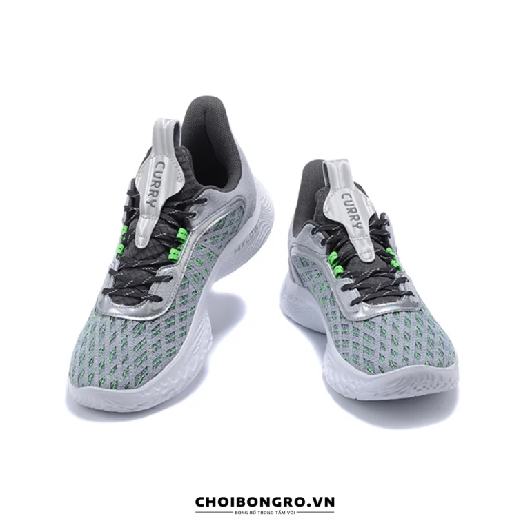 Giày
  bóng rổ replica UA Curry Flow 9 'Street Pack' 3024248-102 - Ghi xanh - Hình ảnh 3