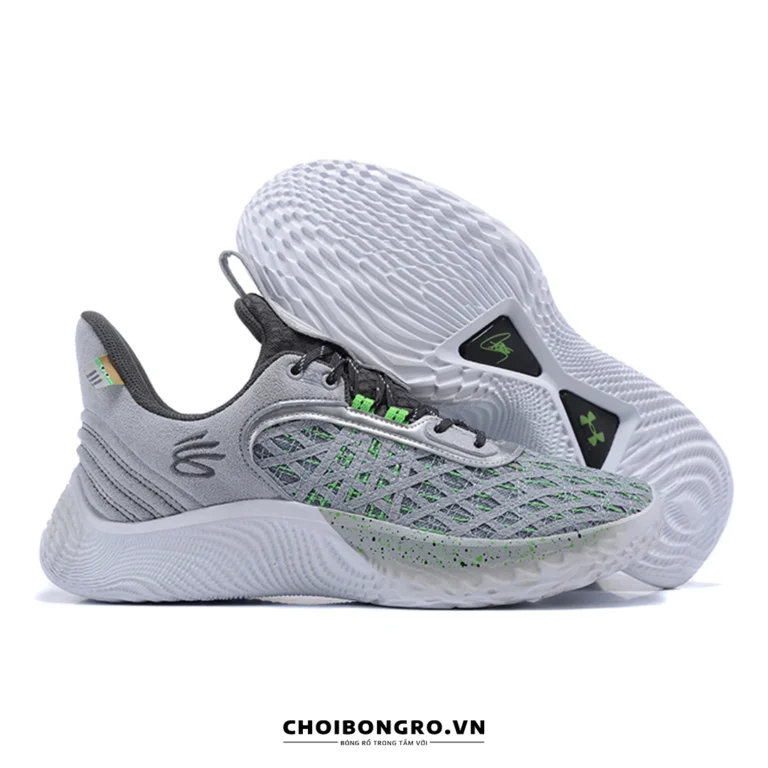 Giày
  bóng rổ replica UA Curry Flow 9 'Street Pack' 3024248-102 - Ghi xanh - Hình ảnh 4