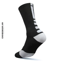 Tất vớ bóng rổ Elite Basket - Đen trắng