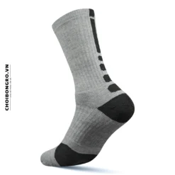 Tất vớ bóng rổ Elite Basket - Ghi đen