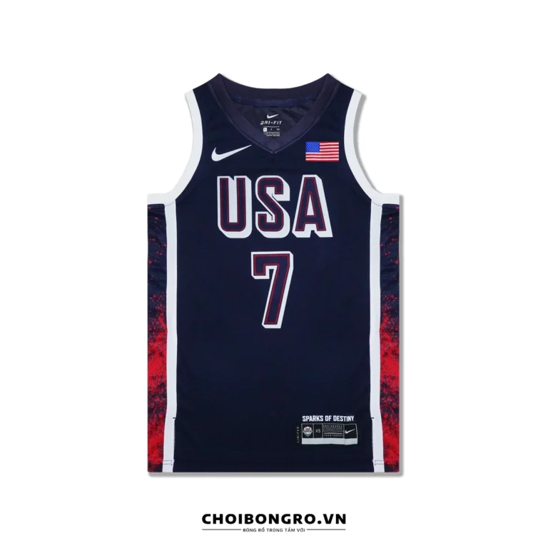 Áo bóng rổ Swingman USA Olympic 2024 -
  Durant 7 - Xanh Navy
