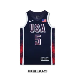 Áo bóng rổ Swingman USA Olympic 2024 -
  Edwards 5 - Xanh Navy