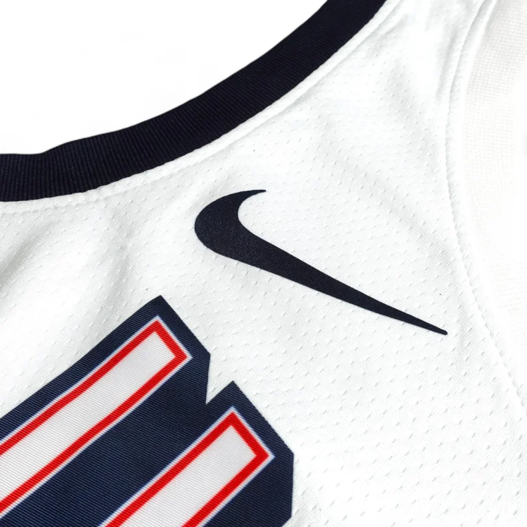 Áo
  bóng rổ Swingman USA Olympic 2024 - Lebron 6 - Trắng - Hình ảnh 4