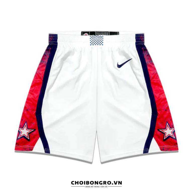 Quần bóng rổ swingman USA Olympic 2024 -
  Trắng