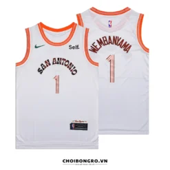 Áo bóng rổ Swingman Victor Wembanyama San Antonio Spurs City Edition 2023/24 Replica