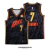 Áo bóng rổ Holmgren số 7 OKC mặt trước và mặt sau
