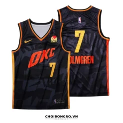 Áo bóng rổ Holmgren số 7 OKC mặt trước và mặt sau