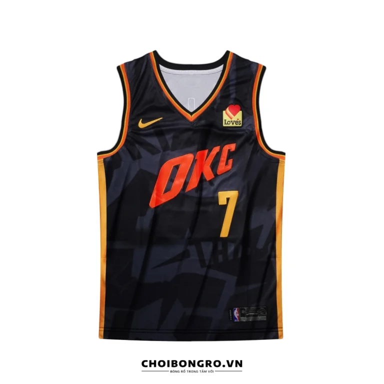 Áo bóng rổ Chet Holmgren số 7 OKC mặt trước