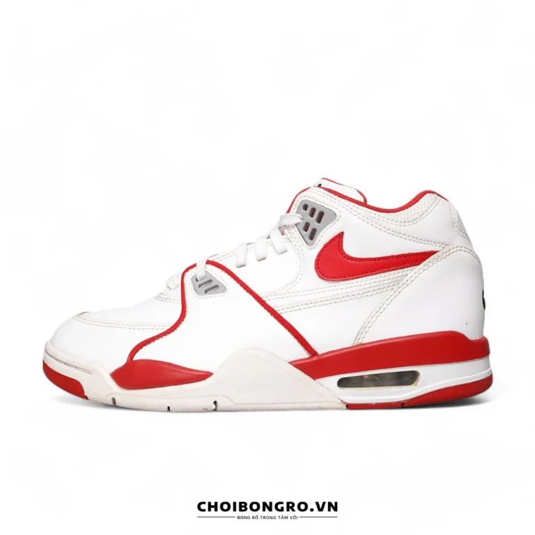 Giày bóng rổ cũ replica Nike Air Flight  '89 White University Red 819665-100
