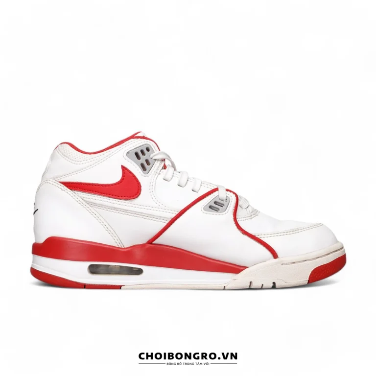 Giày bóng rổ cũ replica Nike Air Flight  '89 White University Red 819665-100 - Hình ảnh 4