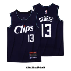 Paul George - Áo bóng rổ Swingman Clippers City Edition Tím than