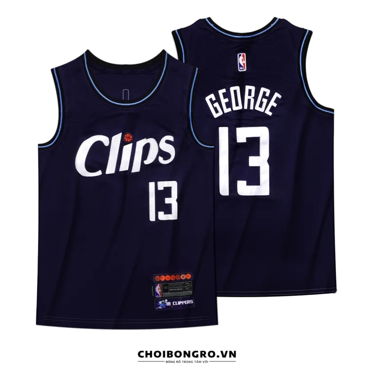 Paul George - Áo bóng rổ Swingman Clippers City Edition Tím than