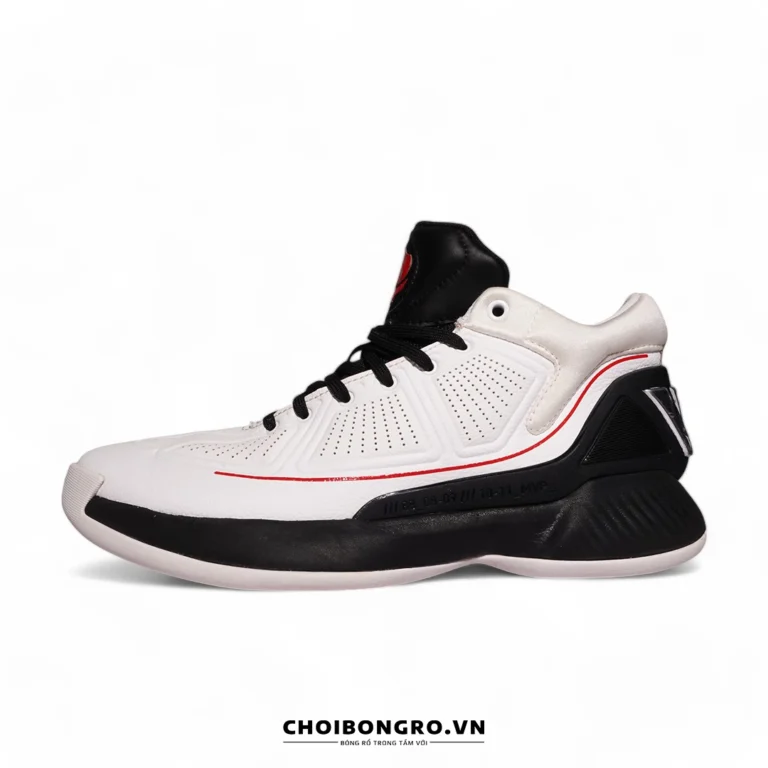 Giày bóng rổ Like-New chính hãng Adidas D
  Rose 10 'White Black Red' EH2369