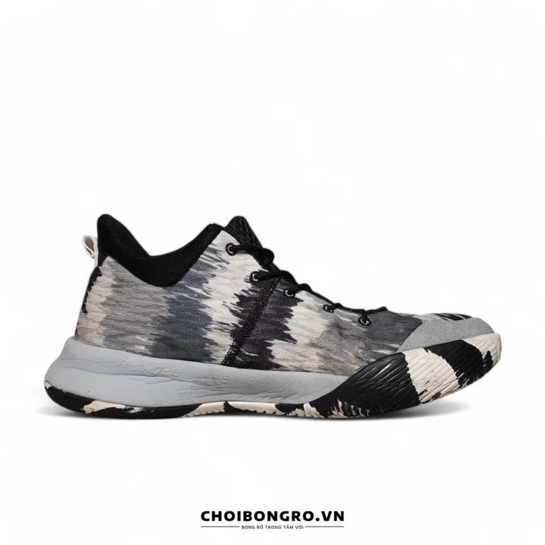 Giày bóng rổ cũ chính hãng Anta Low Top
 Basketball 'Black White Grey' 112021612-3 - Hình ảnh 4