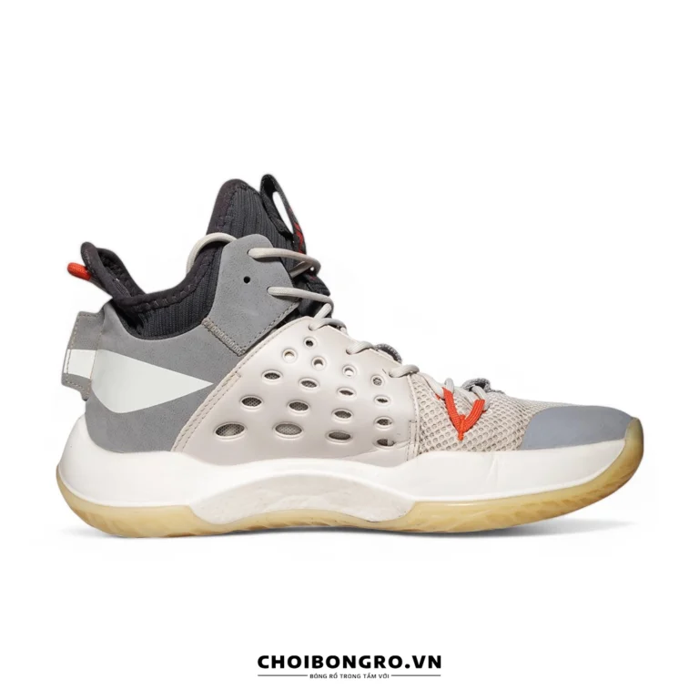 Giày
 bóng rổ Like-New chính hãng Li-Ning Sonic 7 Mid 'Milk White Grey' ABAP019-2 - Hình ảnh 4