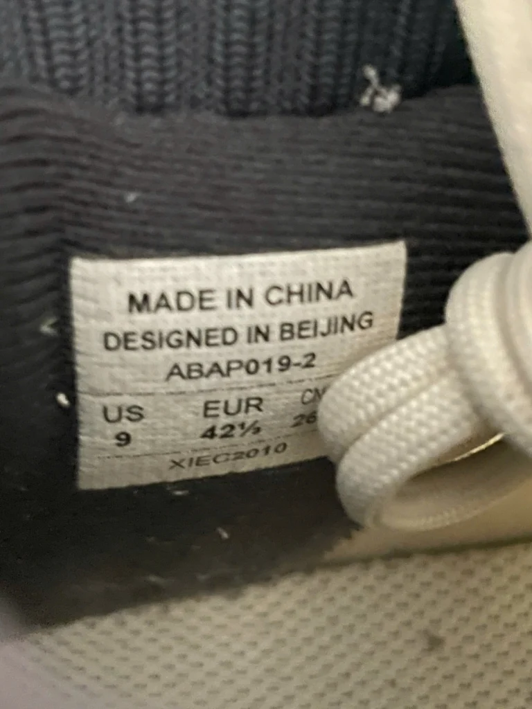 Giày
 bóng rổ Like-New chính hãng Li-Ning Sonic 7 Mid 'Milk White Grey' ABAP019-2 - Hình ảnh 6