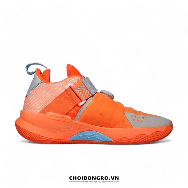 Giày
 bóng rổ Like-New chính hãng Li-Ning Wade Fission 7 V2 Mid 'Neon Orange Grey'
 ABPR047-13 - Hình ảnh 4