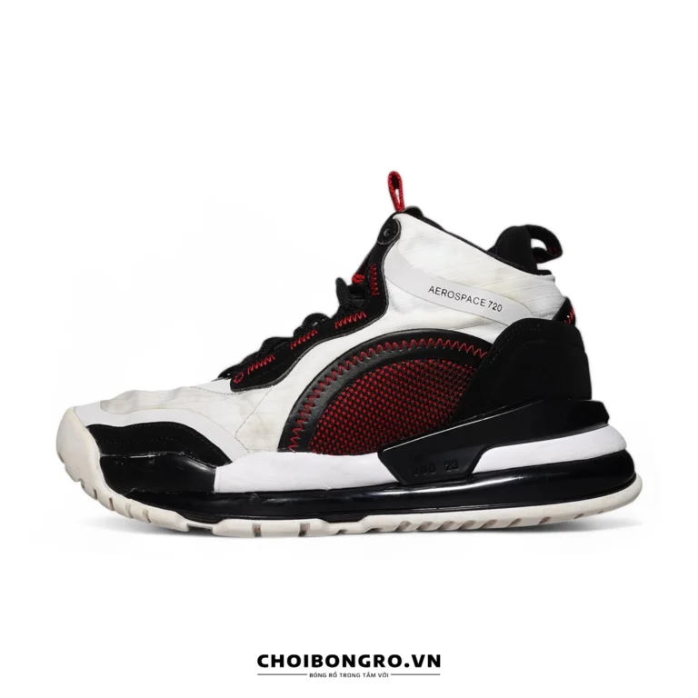 Giày
 bóng rổ cũ chính hãng Nike Air Jordan Aerospace 720 'White Black Gym Red'
 BV5502-100