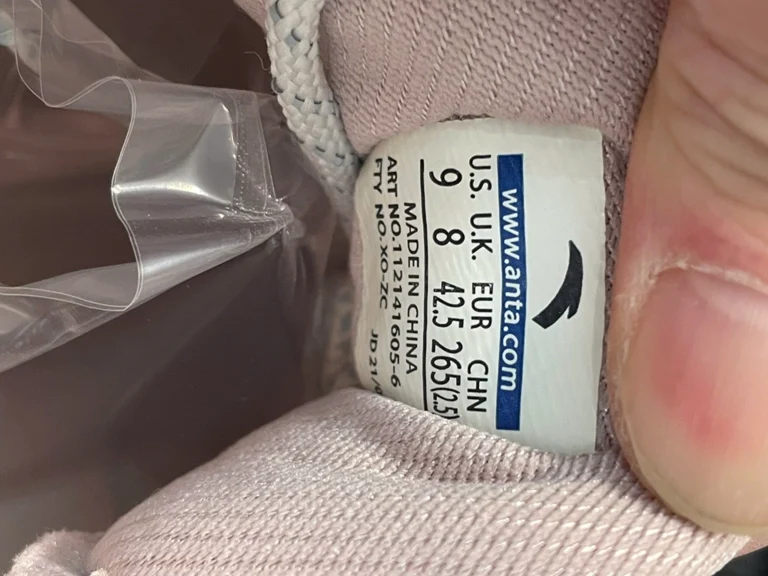 Anta Shock Quick Decision 5.0 Shoes 'Grey
  Pink' 112141605-6 | Like New - Chính hãng - Hình ảnh 6